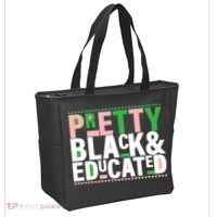 Pretty Black And Educated Tote Bag thumb 2