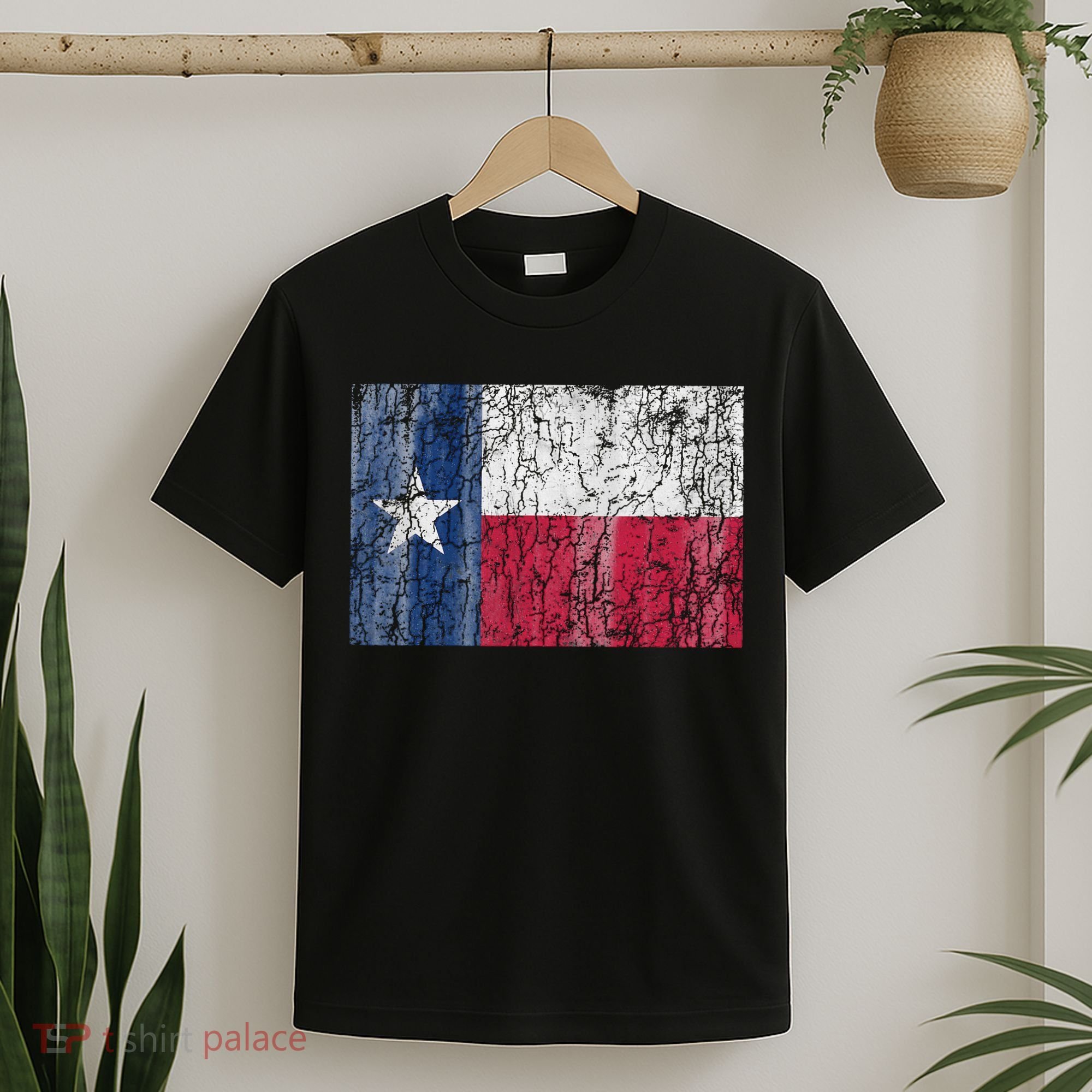 Patriotic Retro Flag Of Texas T-Shirt