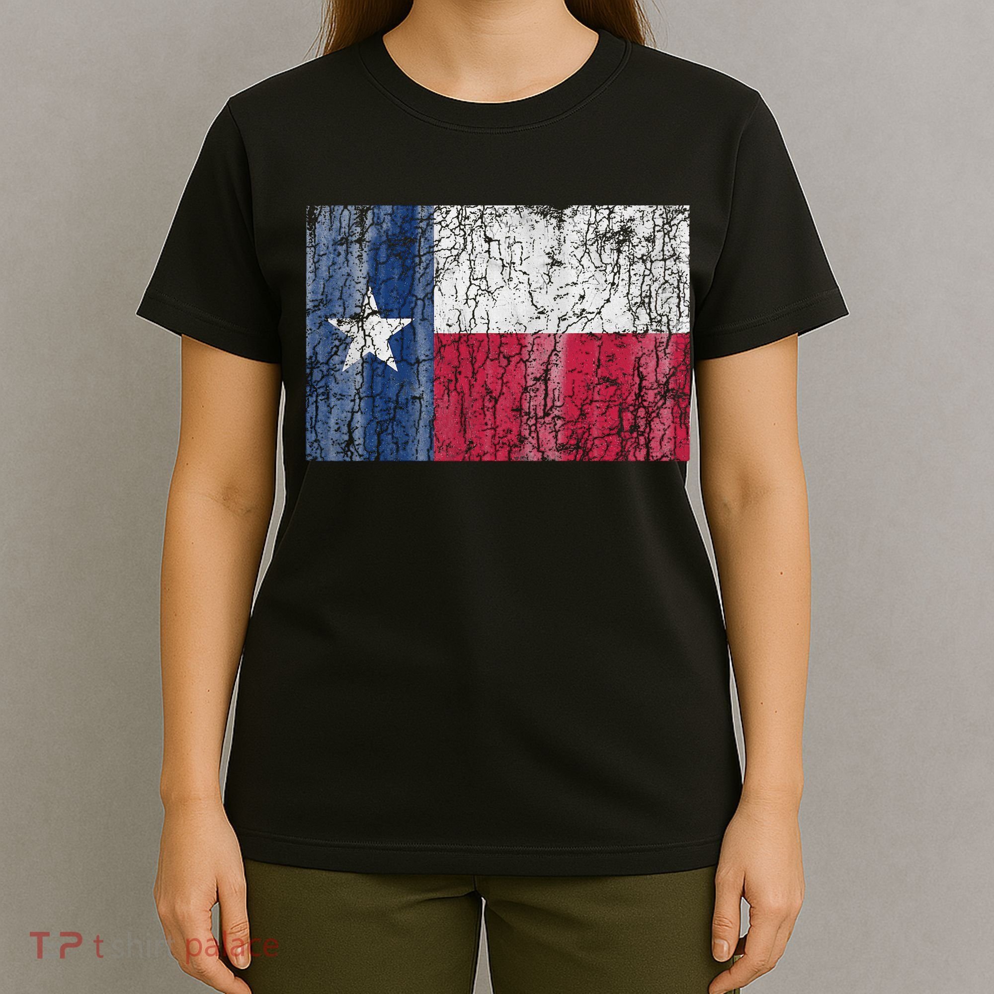 Patriotic Retro Flag Of Texas T-Shirt
