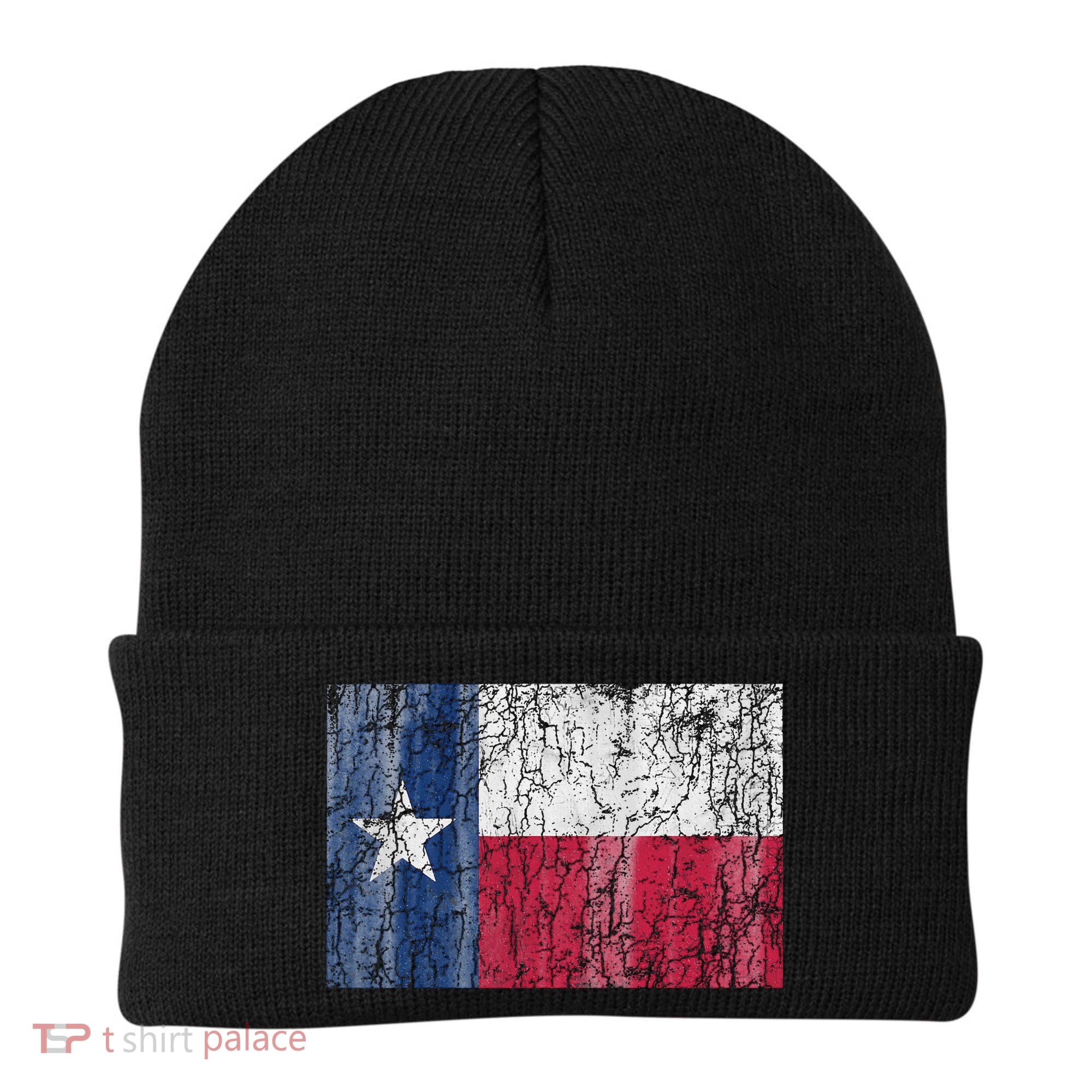 Patriotic Retro Flag Of Texas Beanie