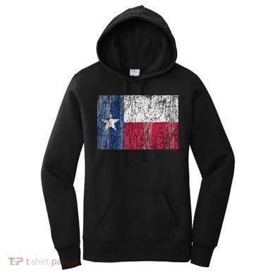 Patriotic Retro Flag Of Texas Women's Hoodie