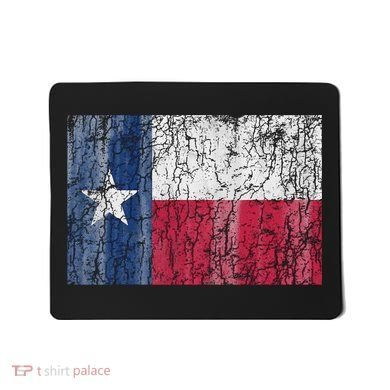 Patriotic Retro Flag Of Texas Mousepad