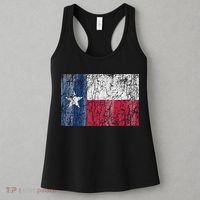Patriotic Retro Flag Of Texas Women's Tank Top thumb 3