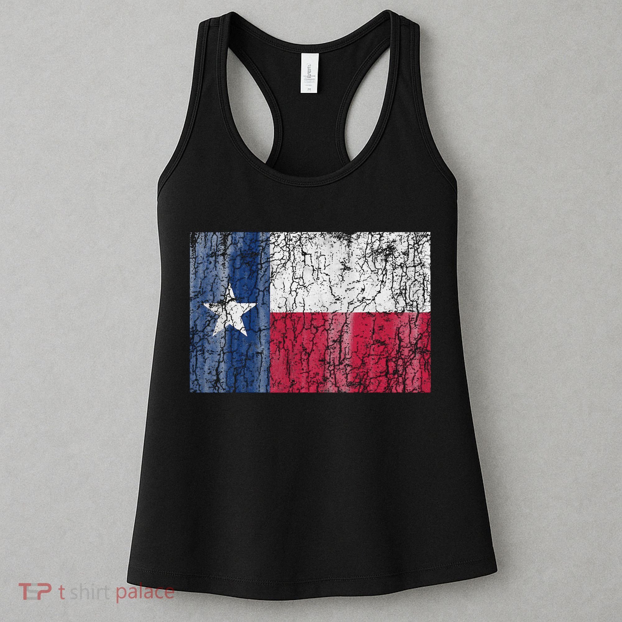 Patriotic Retro Flag Of Texas Women's Tank Top