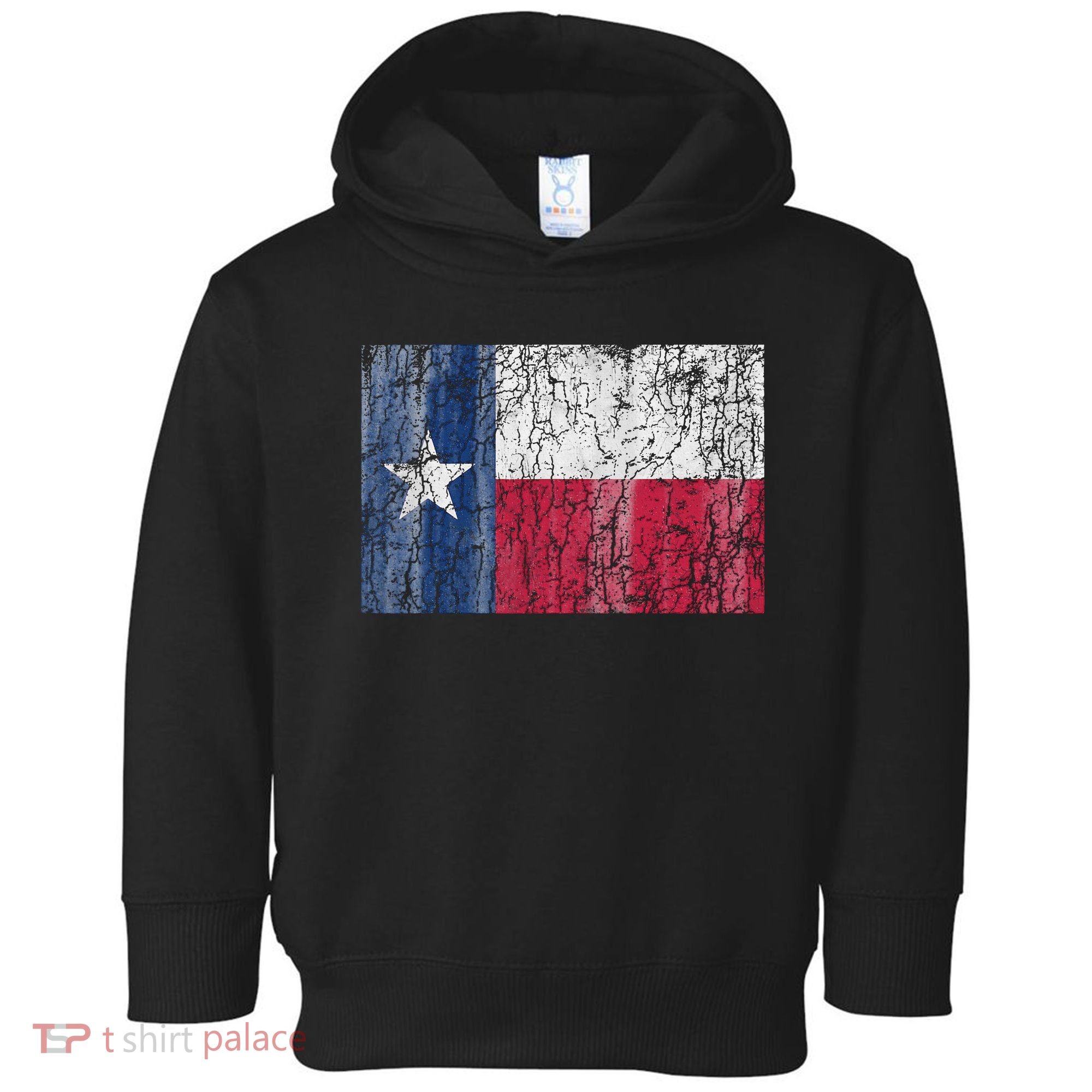 Patriotic Retro Flag Of Texas Toddler Hoodie