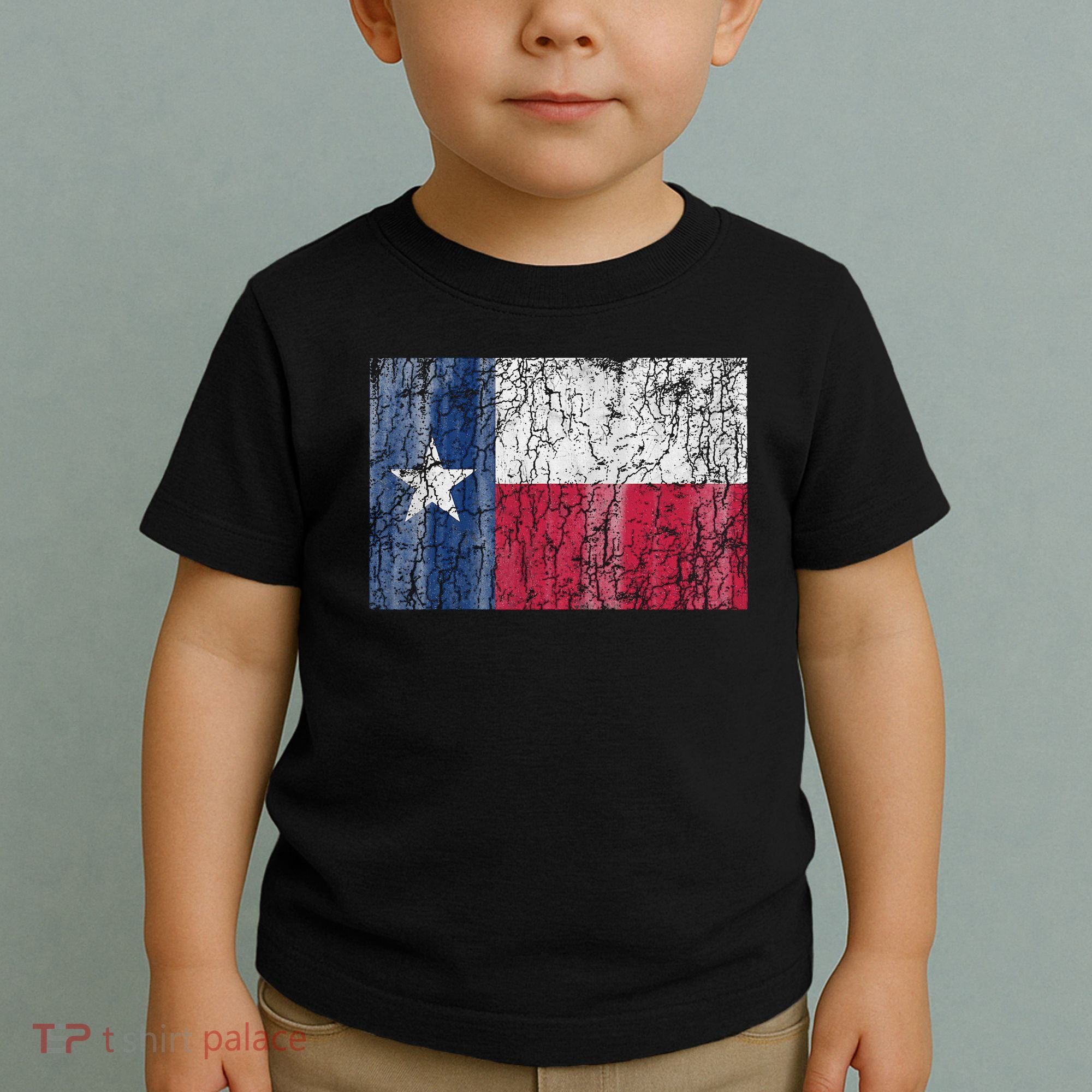 Patriotic Retro Flag Of Texas Toddler T-Shirt