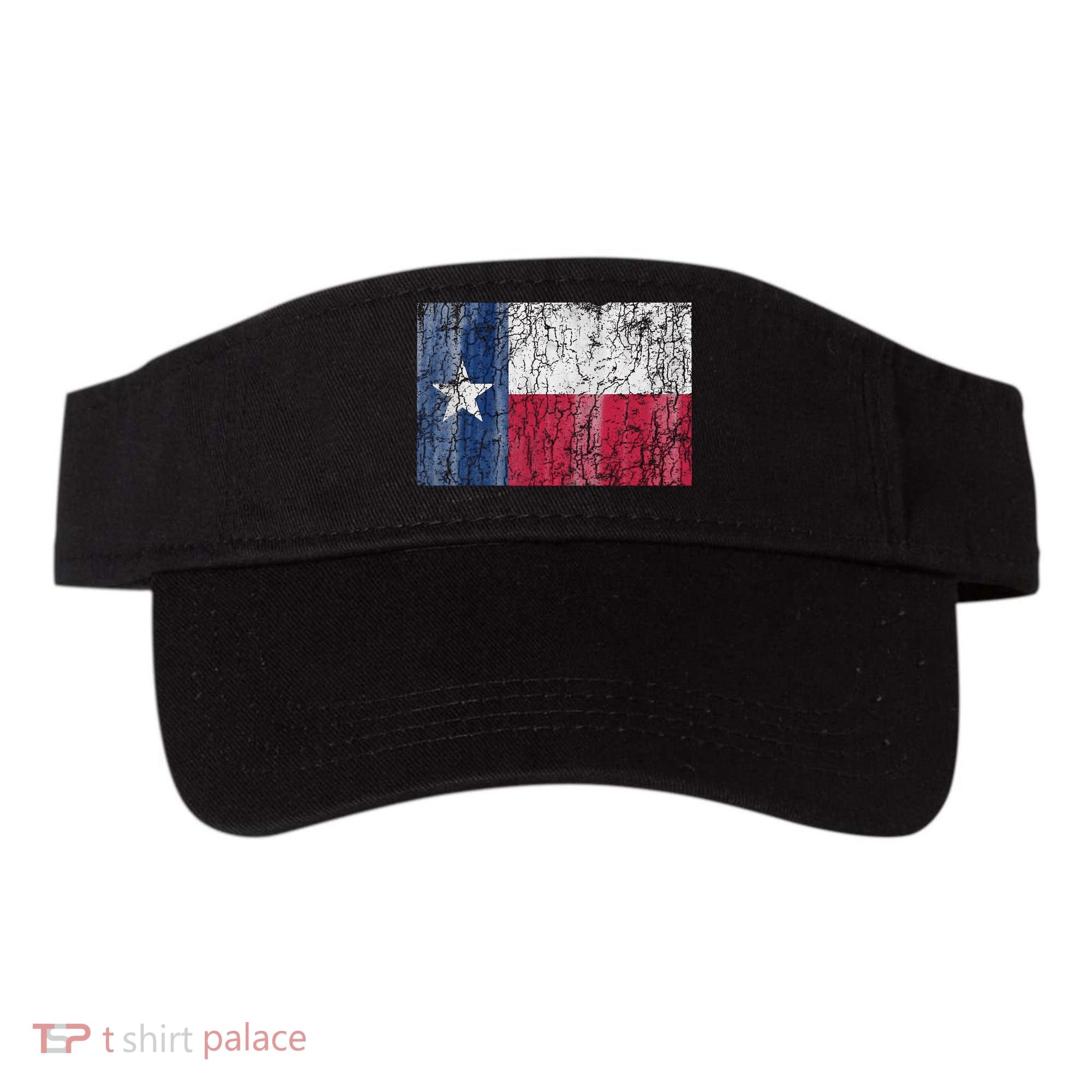 Patriotic Retro Flag Of Texas Visor