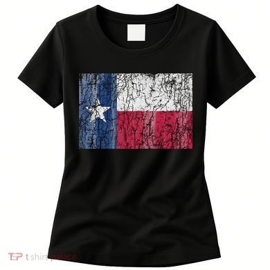 Patriotic Retro Flag Of Texas Women's T-Shirt