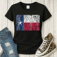 Patriotic Retro Flag Of Texas Women's T-Shirt thumb 3