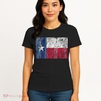 Patriotic Retro Flag Of Texas Women's T-Shirt thumb 4