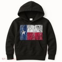 Patriotic Retro Flag Of Texas Kids Hoodie thumb 0