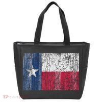 Patriotic Retro Flag Of Texas Tote Bag thumb 0