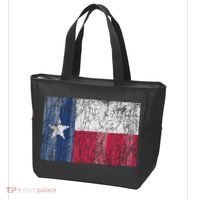 Patriotic Retro Flag Of Texas Tote Bag thumb 3