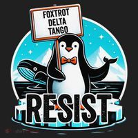 Penguin Resist Funny Foxtrots Deltas Tangos Women's Sweatshirt thumb 2