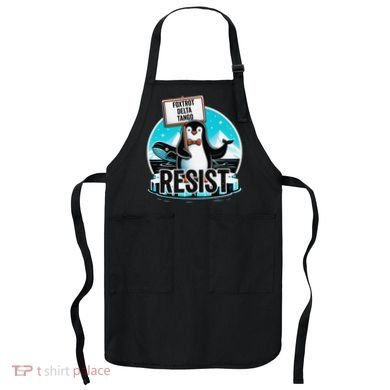 Penguin Resist Funny Foxtrots Deltas Tangos Apron