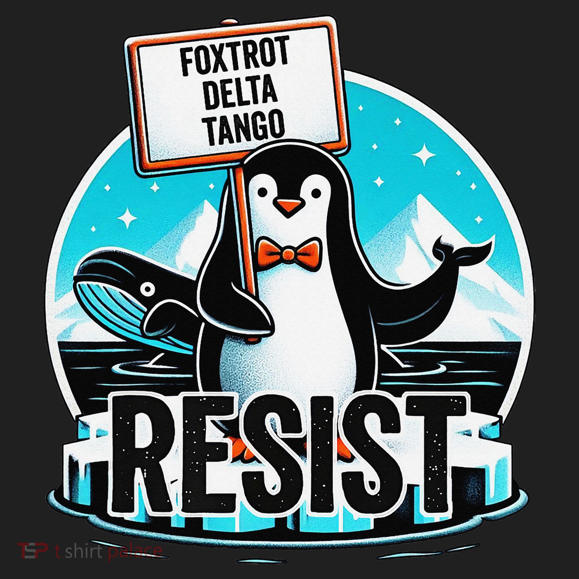 Penguin Resist Funny Foxtrots Deltas Tangos Beanie