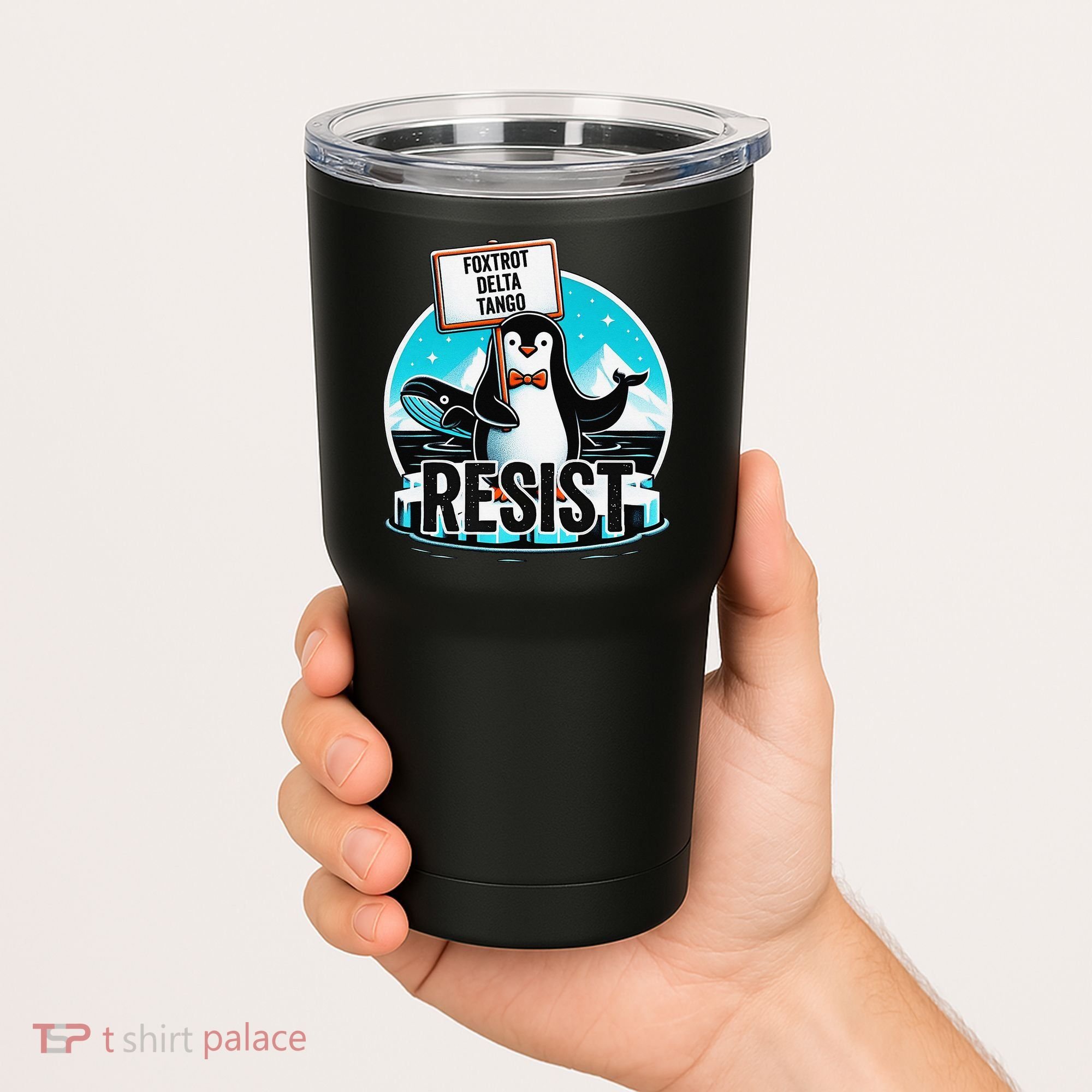 Penguin Resist Funny Foxtrots Deltas Tangos Tumbler