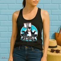 Penguin Resist Funny Foxtrots Deltas Tangos Women's Tank Top thumb 2
