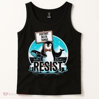 Penguin Resist Funny Foxtrots Deltas Tangos Tank Top thumb 2