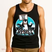 Penguin Resist Funny Foxtrots Deltas Tangos Tank Top thumb 3