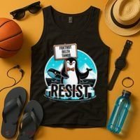Penguin Resist Funny Foxtrots Deltas Tangos Tank Top thumb 4