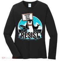 Penguin Resist Funny Foxtrots Deltas Tangos Women's Long Sleeve Shirt thumb 0