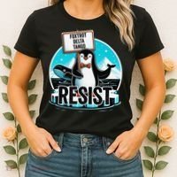Penguin Resist Funny Foxtrots Deltas Tangos Women's T-Shirt thumb 2