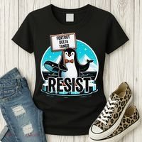 Penguin Resist Funny Foxtrots Deltas Tangos Women's T-Shirt thumb 3