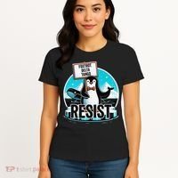 Penguin Resist Funny Foxtrots Deltas Tangos Women's T-Shirt thumb 4