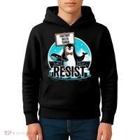 Penguin Resist Funny Foxtrots Deltas Tangos Kids Hoodie thumb 4