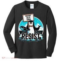 Penguin Resist Funny Foxtrots Deltas Tangos Kids Long Sleeve Shirt thumb 0