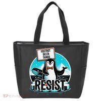 Penguin Resist Funny Foxtrots Deltas Tangos Tote Bag thumb 0