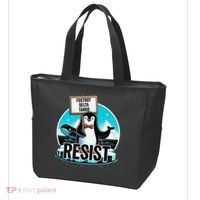 Penguin Resist Funny Foxtrots Deltas Tangos Tote Bag thumb 3
