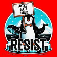 Penguin Resist Funny Foxtrots Deltas Tangos Santa Hat thumb 1