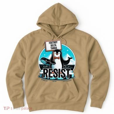 Penguin Resist Funny Foxtrots Deltas Tangos Hoodie