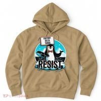 Penguin Resist Funny Foxtrots Deltas Tangos Hoodie thumb 0