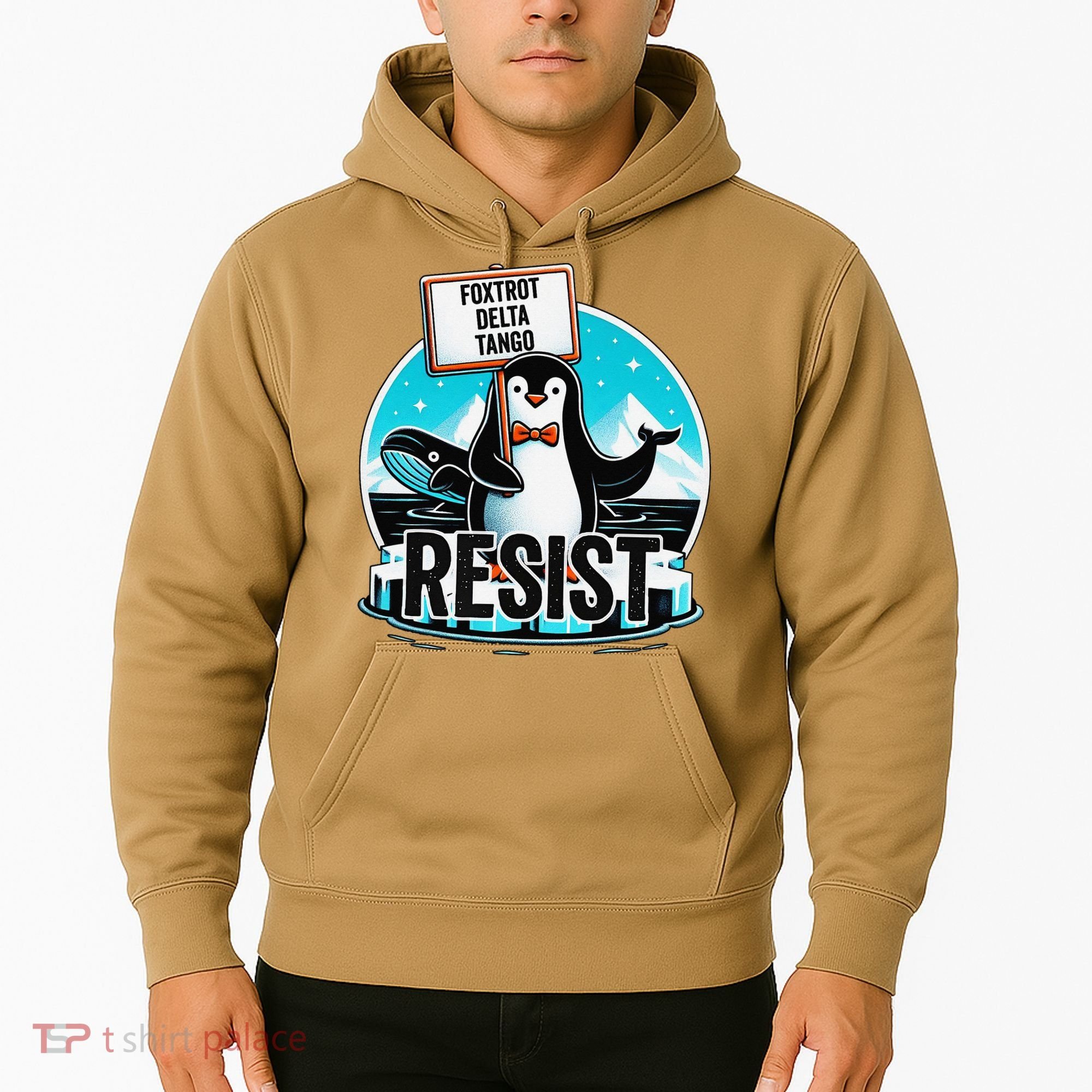 Penguin Resist Funny Foxtrots Deltas Tangos Hoodie