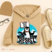 Penguin Resist Funny Foxtrots Deltas Tangos Hoodie thumb 4
