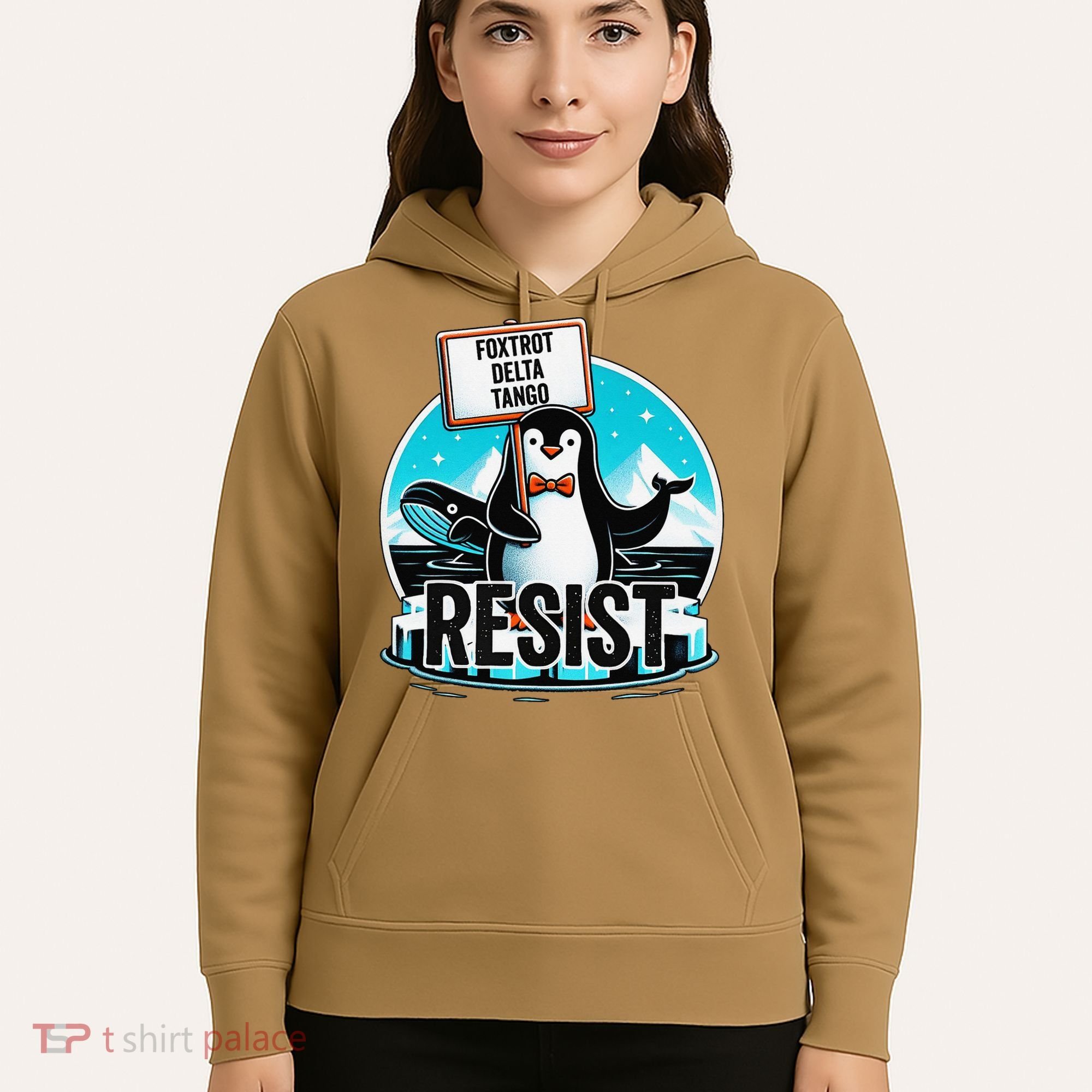 Penguin Resist Funny Foxtrots Deltas Tangos Hoodie
