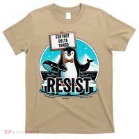 Penguin Resist Funny Foxtrots Deltas Tangos T-Shirt thumb 0