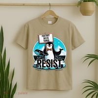 Penguin Resist Funny Foxtrots Deltas Tangos T-Shirt thumb 2