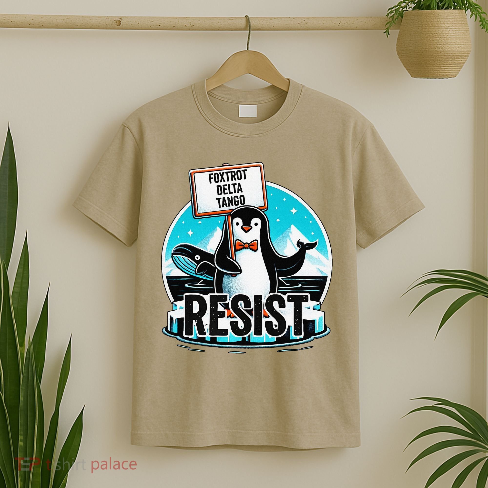 Penguin Resist Funny Foxtrots Deltas Tangos T-Shirt