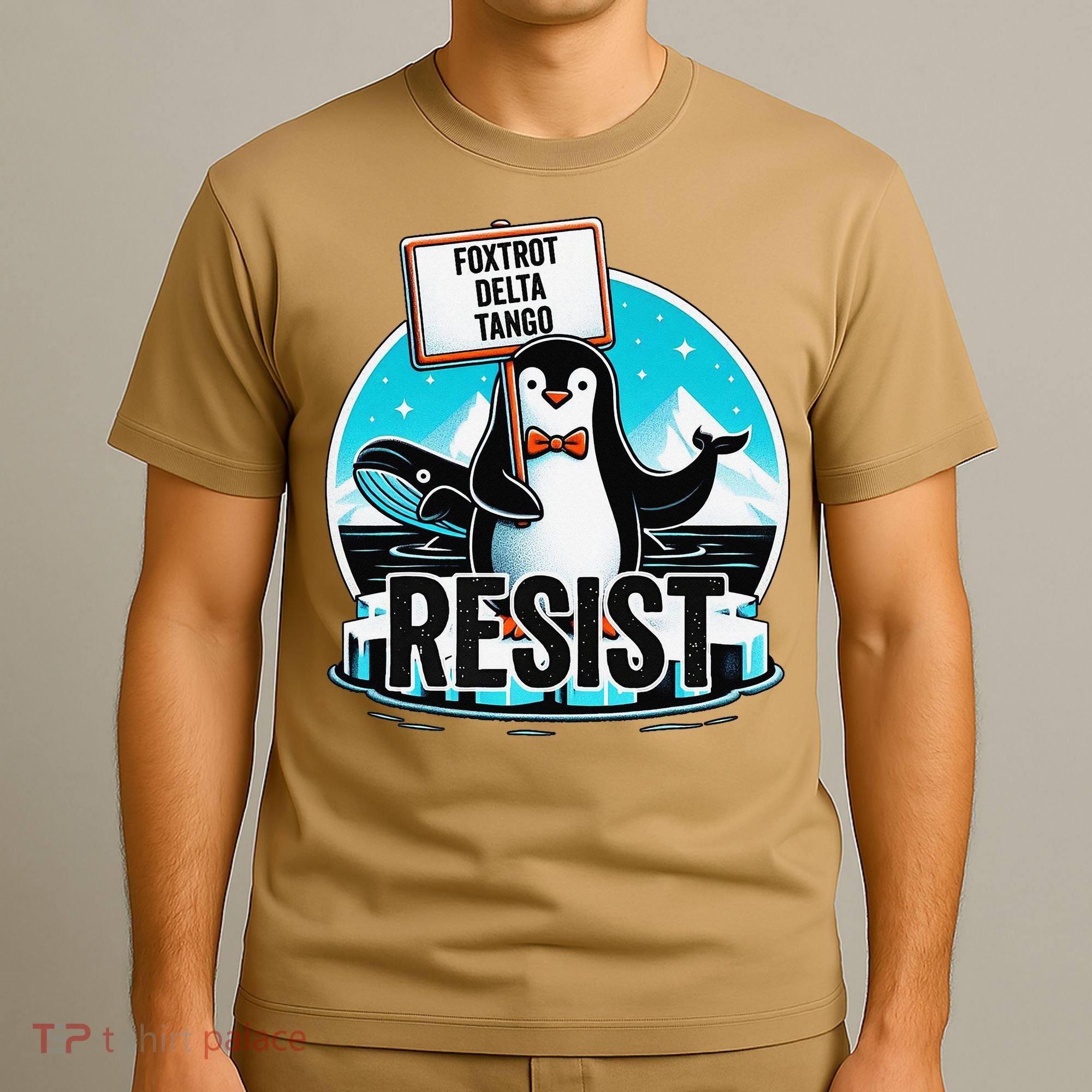 Penguin Resist Funny Foxtrots Deltas Tangos T-Shirt