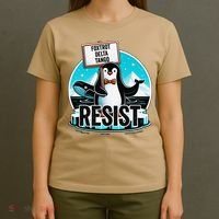 Penguin Resist Funny Foxtrots Deltas Tangos T-Shirt thumb 4