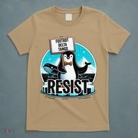 Penguin Resist Funny Foxtrots Deltas Tangos T-Shirt thumb 5