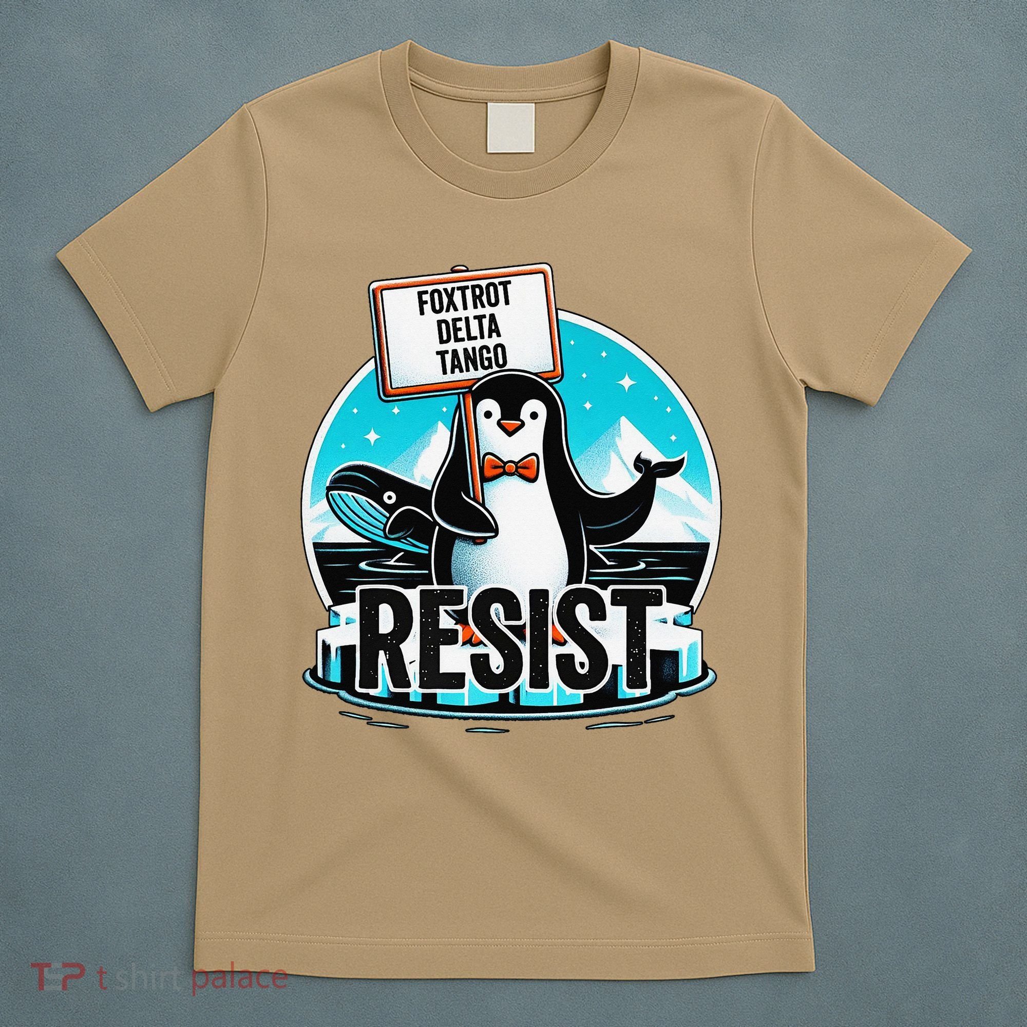 Penguin Resist Funny Foxtrots Deltas Tangos T-Shirt