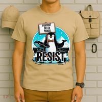 Penguin Resist Funny Foxtrots Deltas Tangos T-Shirt thumb 6