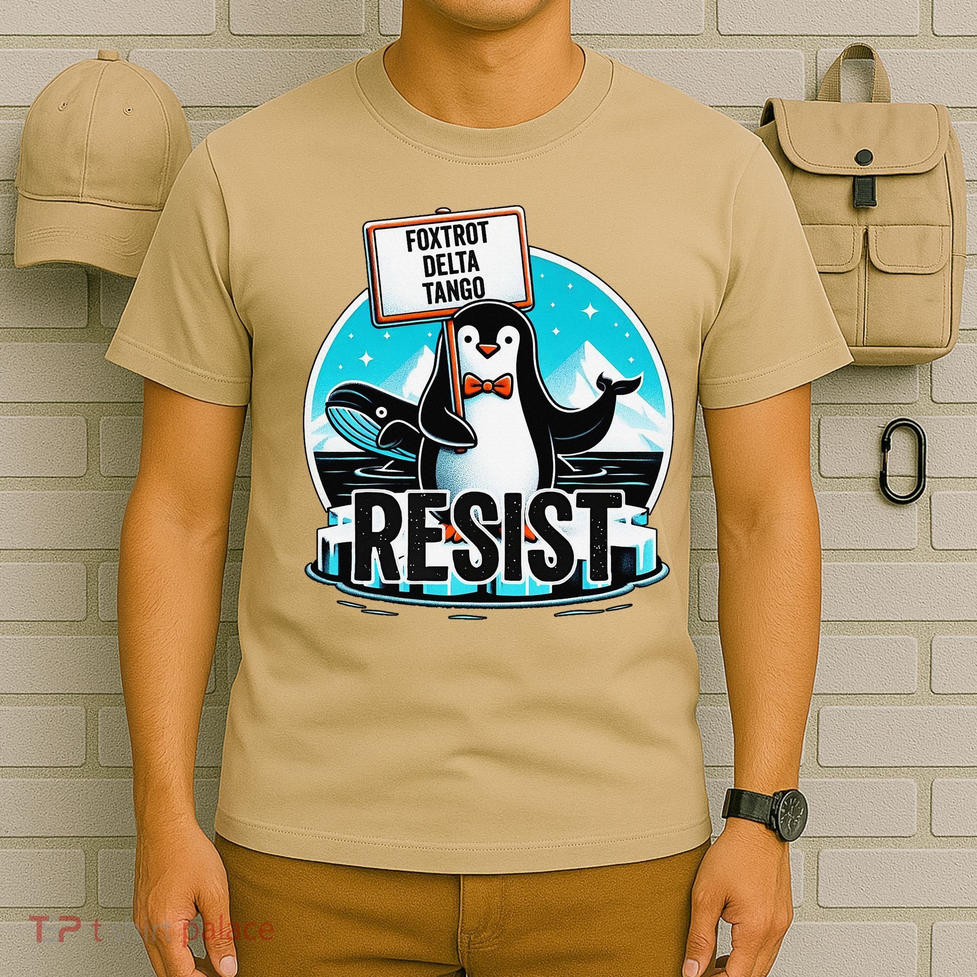 Penguin Resist Funny Foxtrots Deltas Tangos T-Shirt