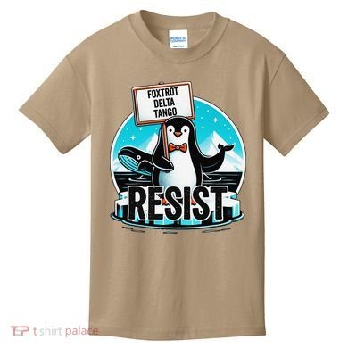 Penguin Resist Funny Foxtrots Deltas Tangos Kids T-Shirt