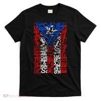 Puerto Rican Flag Towns n Cities Of Puerto Rico T-Shirt thumb 0